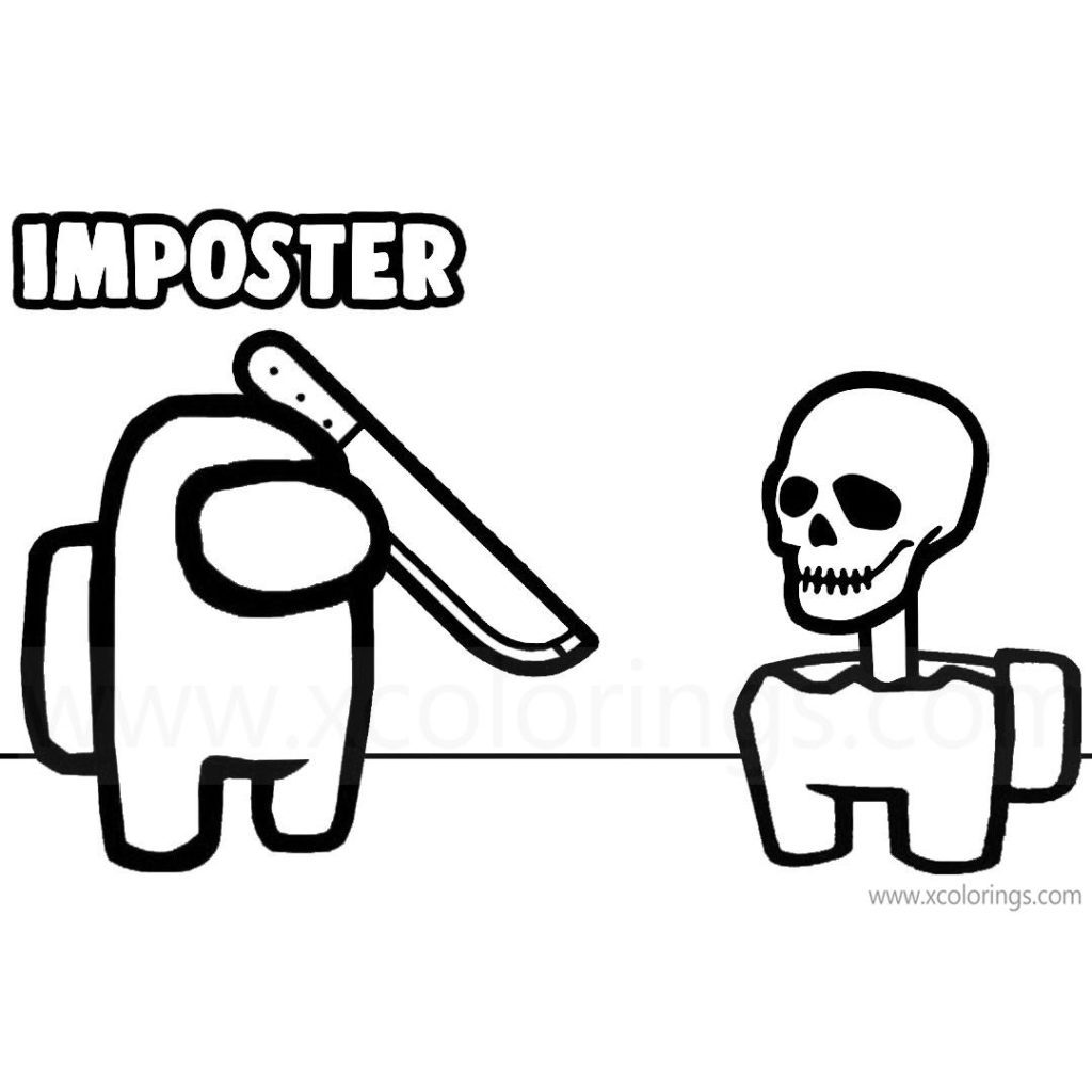 Among Us Coloring Pages Dead Body Found  XColorings.com