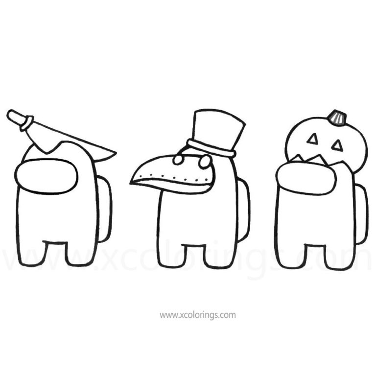 Among Us Coloring Pages Mini Crewmate Child Crewmate - XColorings.com