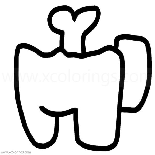 Among Us Coloring Pages Found a Dead Body - XColorings.com