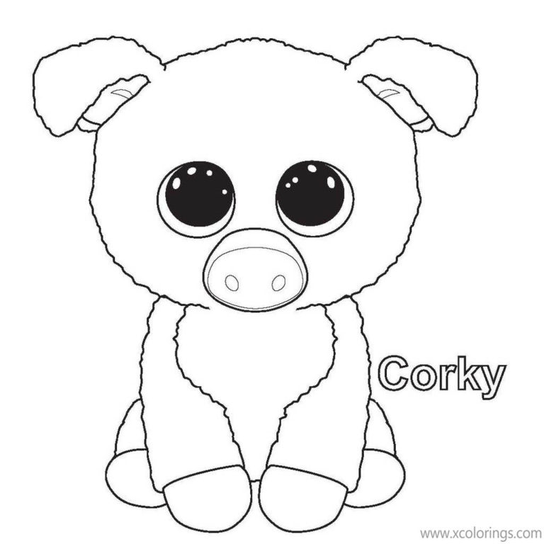 Beanie Boos Coloring Pages Maddie Dog - XColorings.com