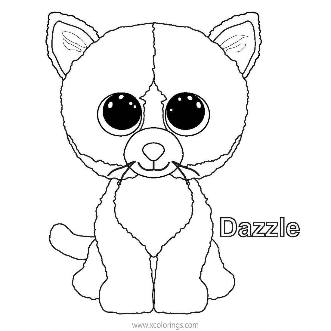 Free Beanie Boos Coloring Pages Dazzle printable