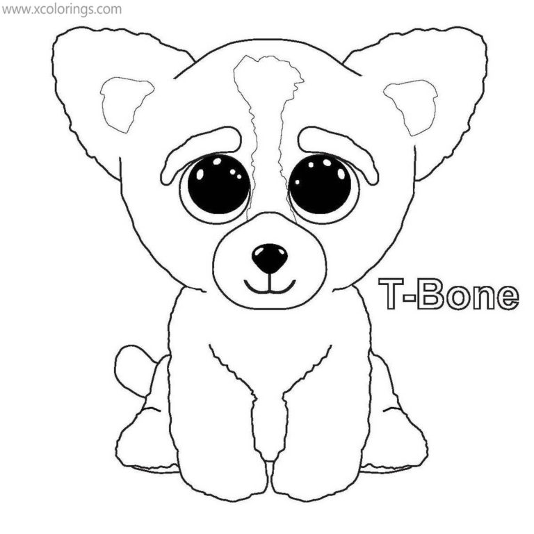 Beanie Boos Coloring Pages Leona Leopard - XColorings.com