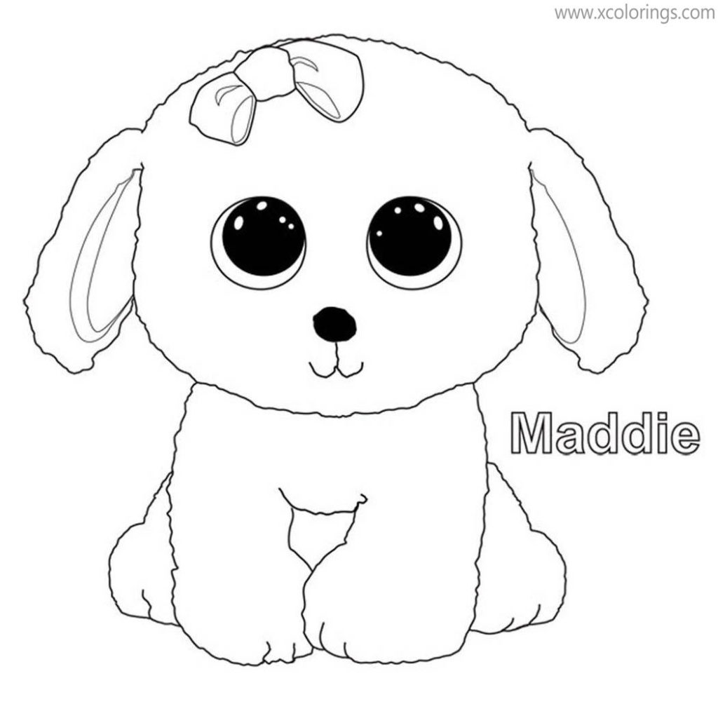 Beanie Boos Coloring Pages Corky - XColorings.com