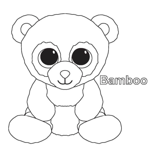 Beanie Boos Coloring Pages Corky - XColorings.com