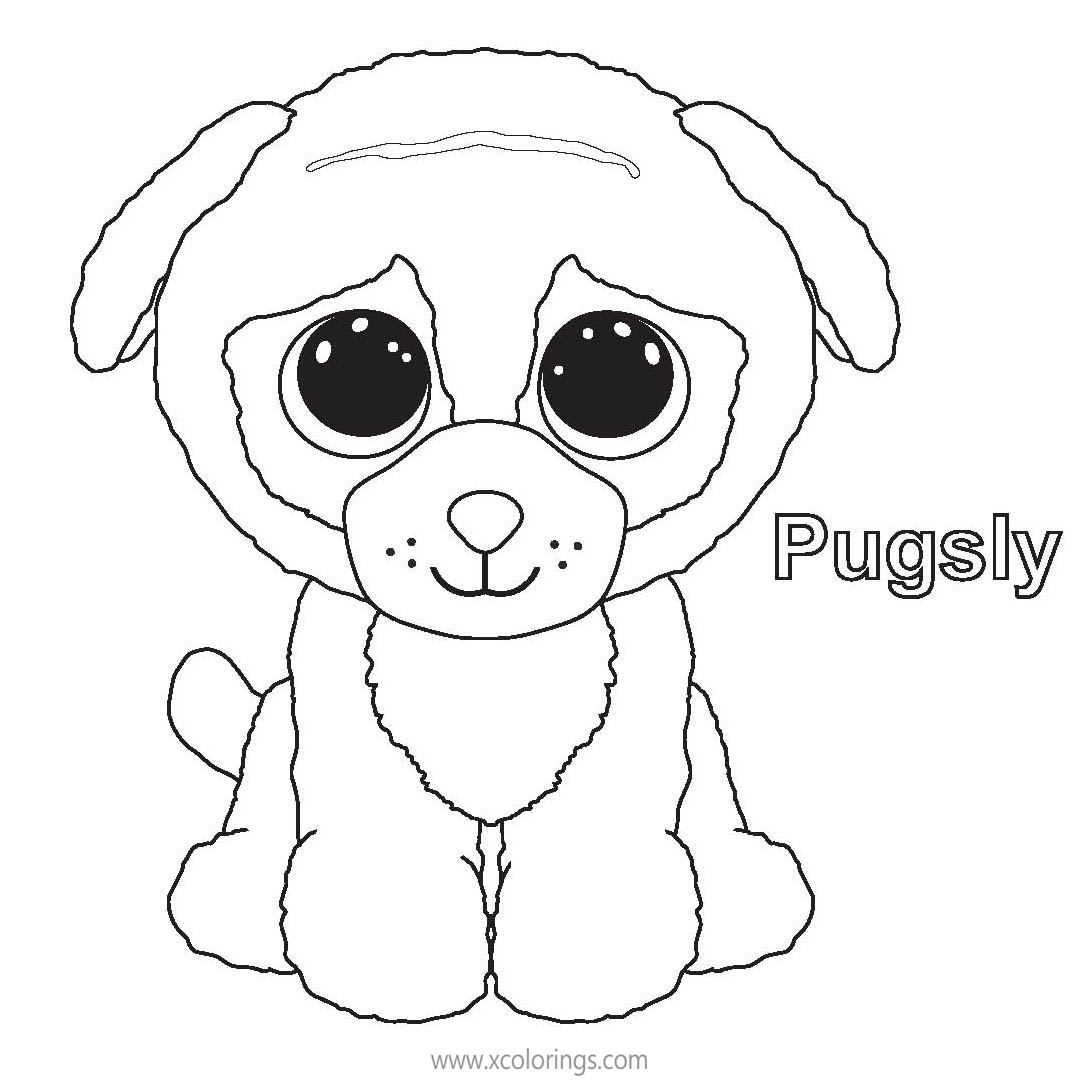 Free Beanie Boos Coloring Pages Pugsly printable