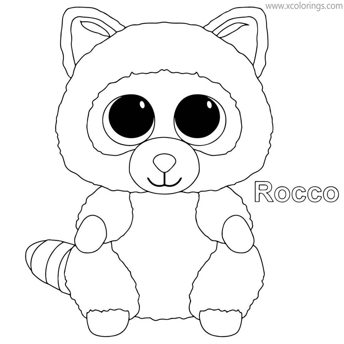 Beanie Boos Coloring Pages Rocco