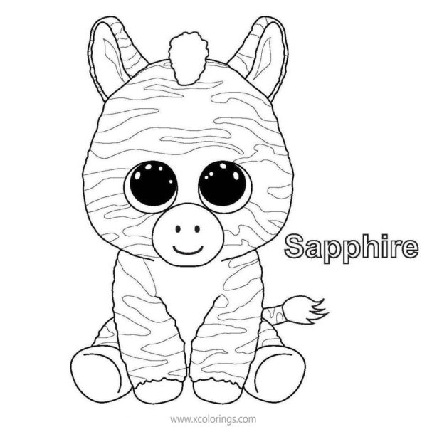 Beanie Boos Coloring Pages Glamour - XColorings.com