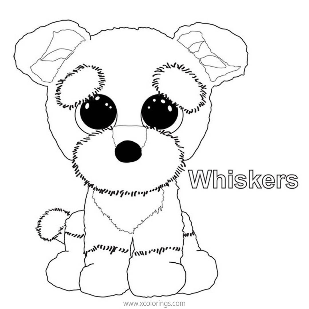 Free Beanie Boos Coloring Pages Whiskers printable
