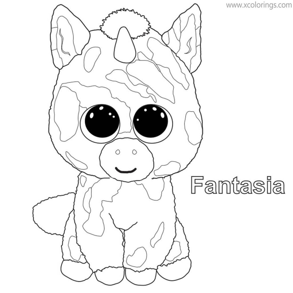 Beanie Boos Coloring Pages Corky XColorings Beanie Boos Coloring Pages Corky XColorings