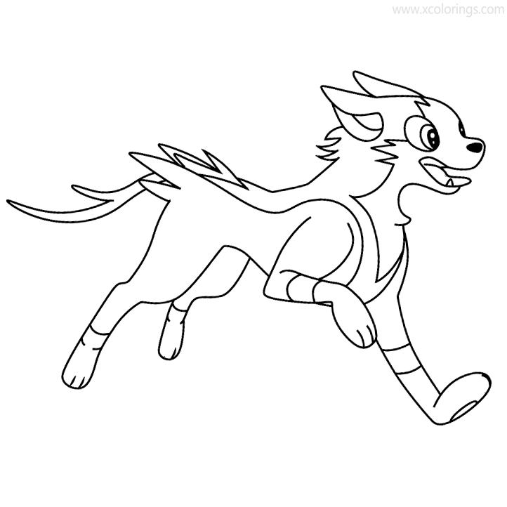 Boltund Pokemon Coloring Pages - XColorings.com