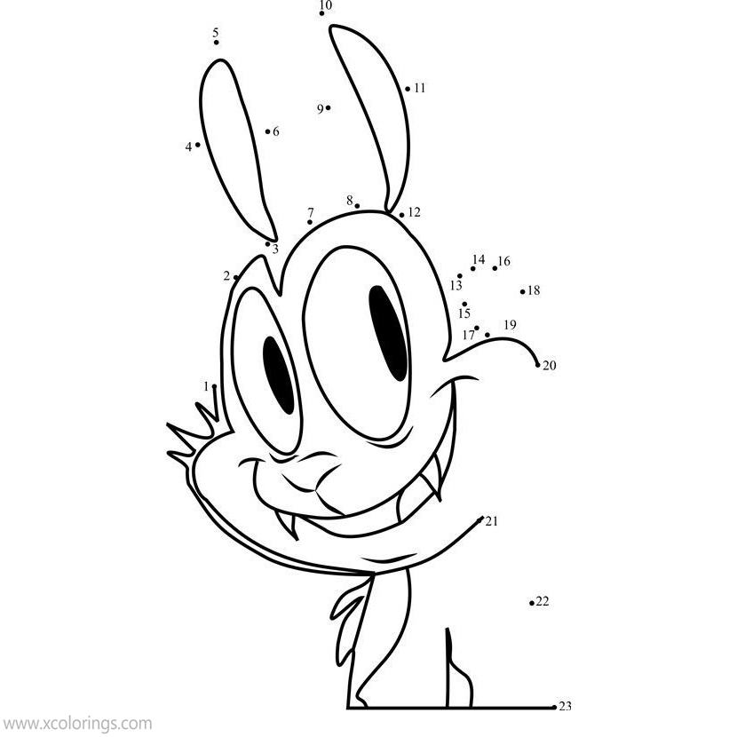 Free Bunnicula Coloring Pages Connect the Dots printable