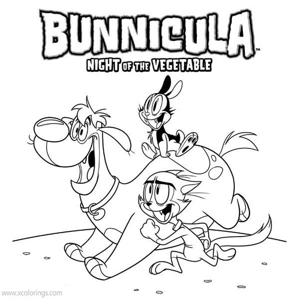 Free Bunnicula Coloring Pages Night of the Vegetable printable
