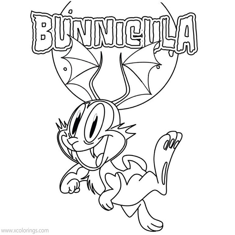 Free Bunnicula Coloring Pages with Logo printable
