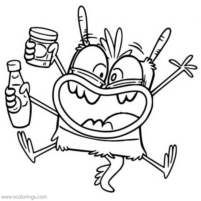 Free Bunsen Is The Beast Coloring Pages Bunsen Monster printable