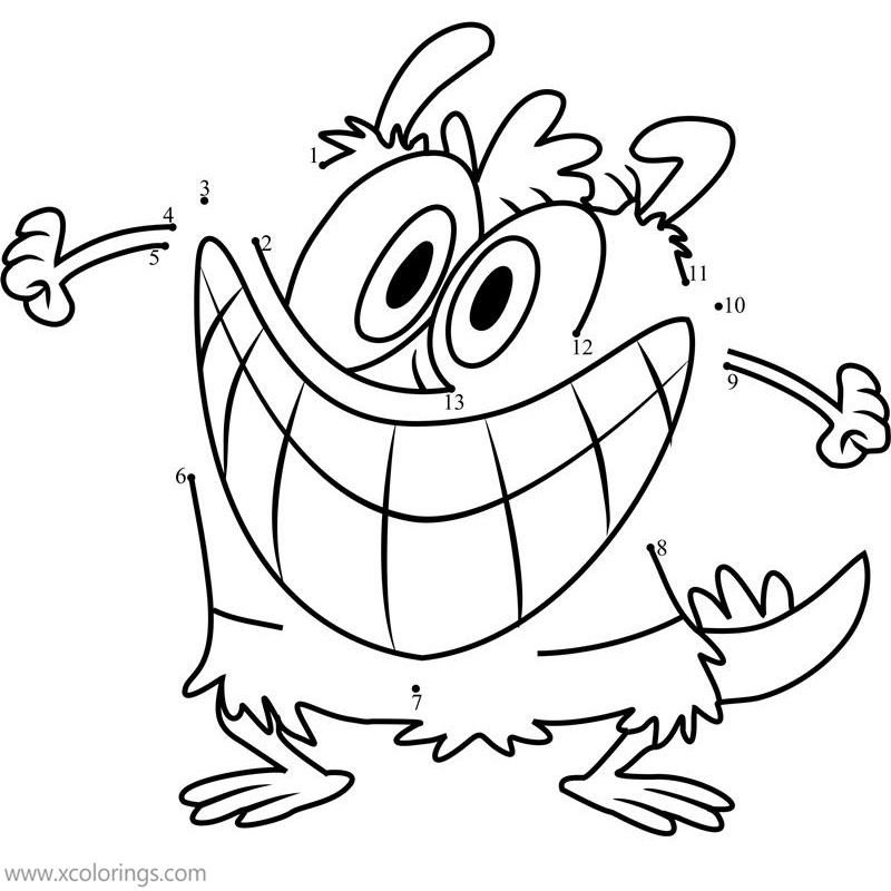 Free Bunsen Is The Beast Coloring Pages Connect the Dots printable