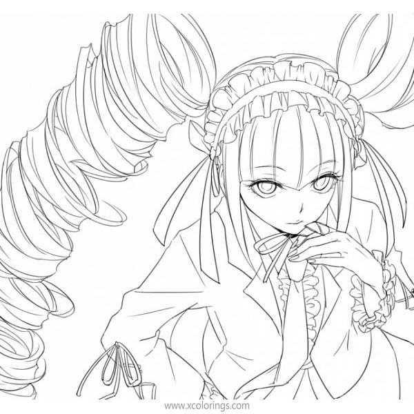 Celestia Ludenberg from Danganronpa Coloring Pages - XColorings.com