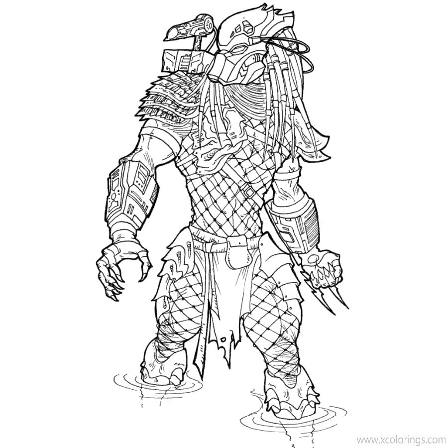 Free Character from Predator Coloring Pages printable