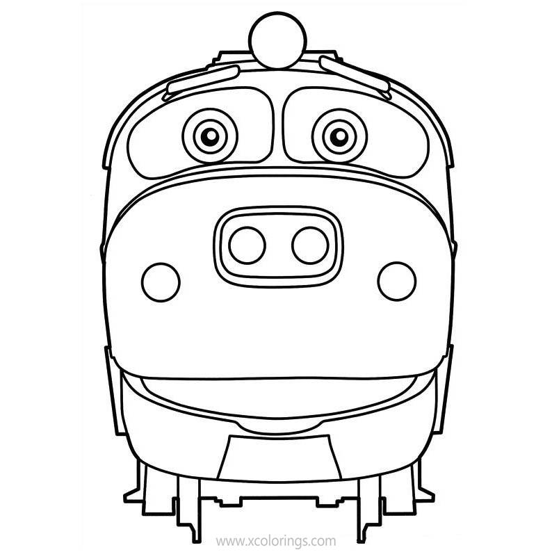 Free Chuggington Brewster Coloring Pages printable