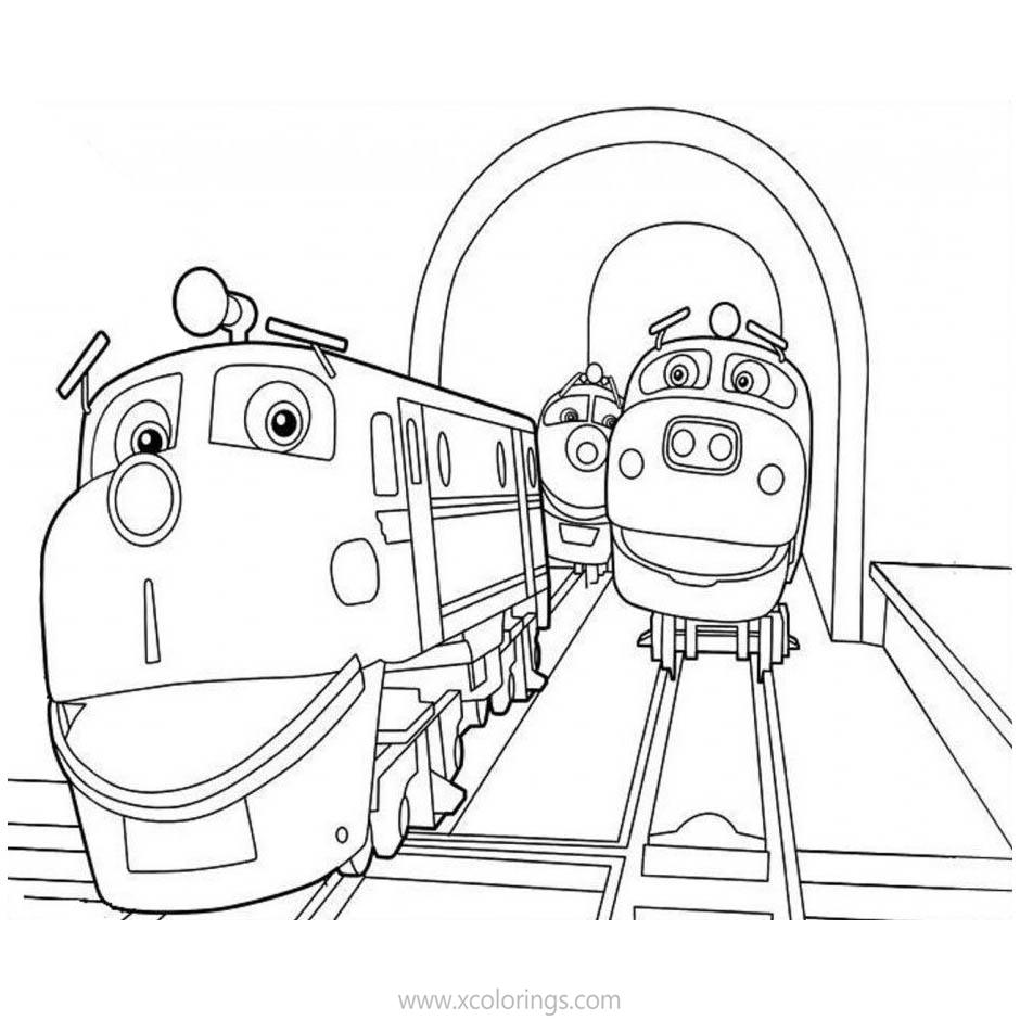 Free Chuggington Characters Coloring Pages printable