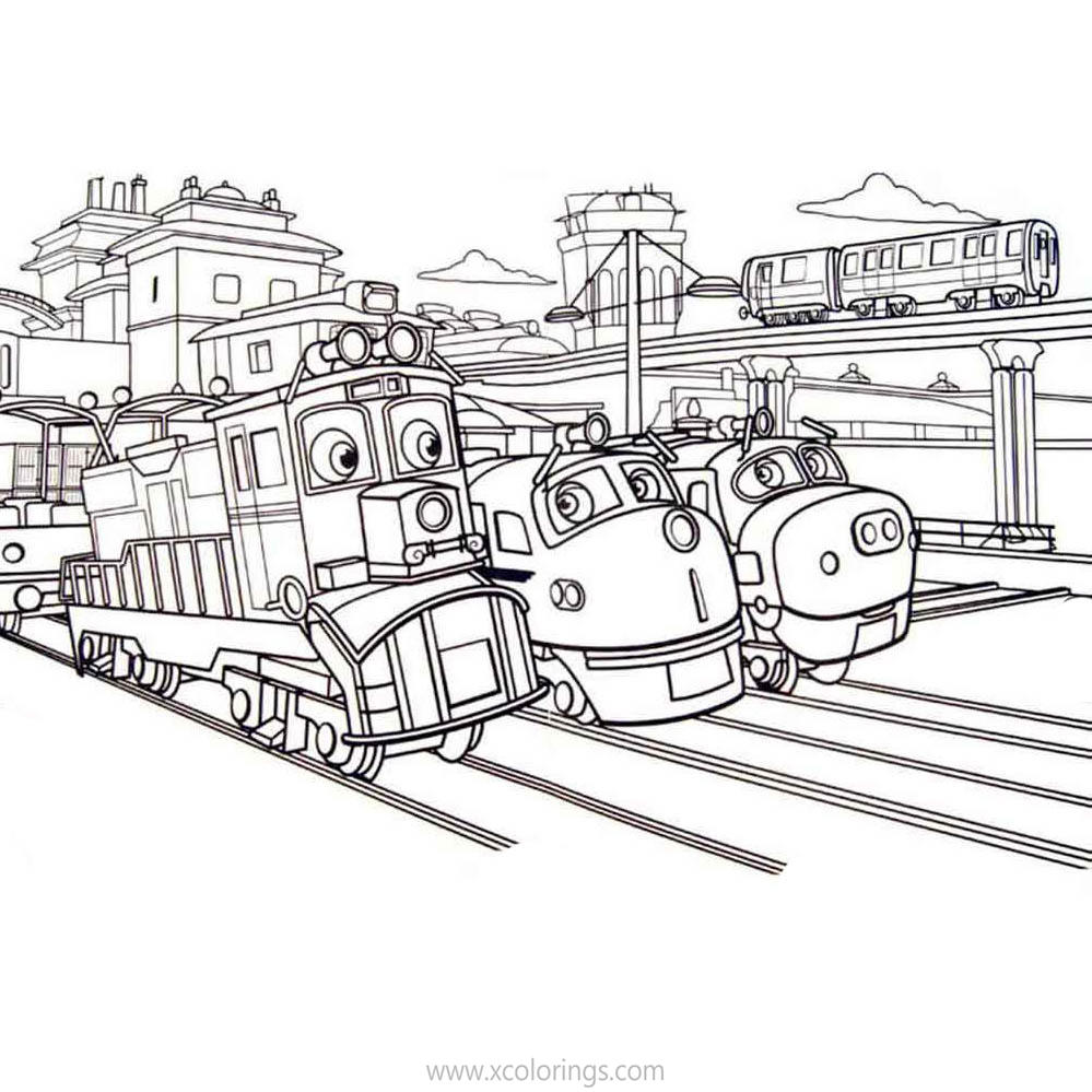 Free Chuggington Coloring Pages Characters printable