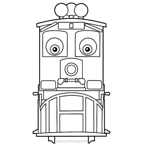 Chuggington Coloring Pages Wilson from America - XColorings.com