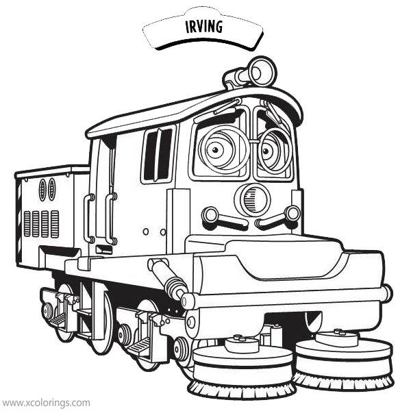 Free Chuggington Coloring Pages Irving Handles the Recycling Chores printable