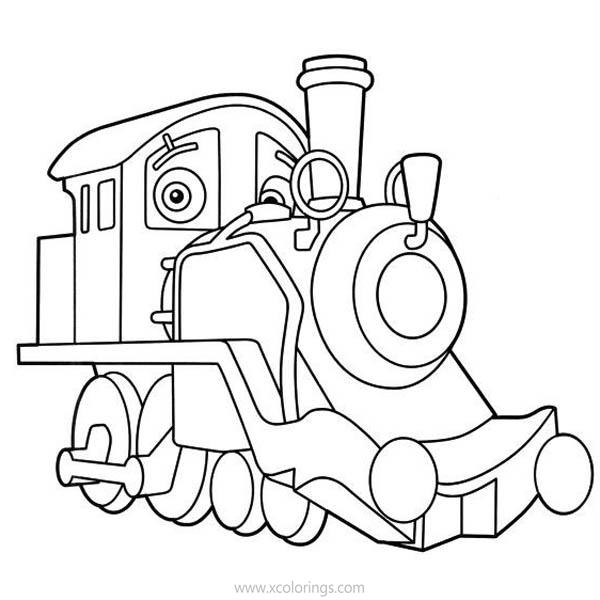 Free Chuggington Coloring Pages Old Puffer Pete printable