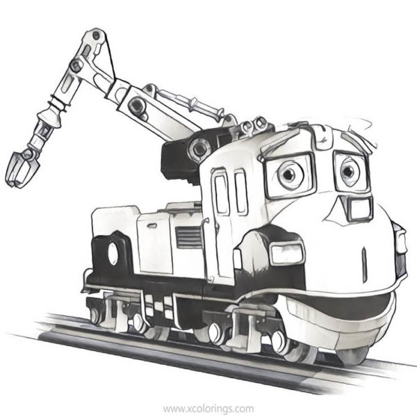 Chuggington Coloring Pages Frostini Playing Music - XColorings.com