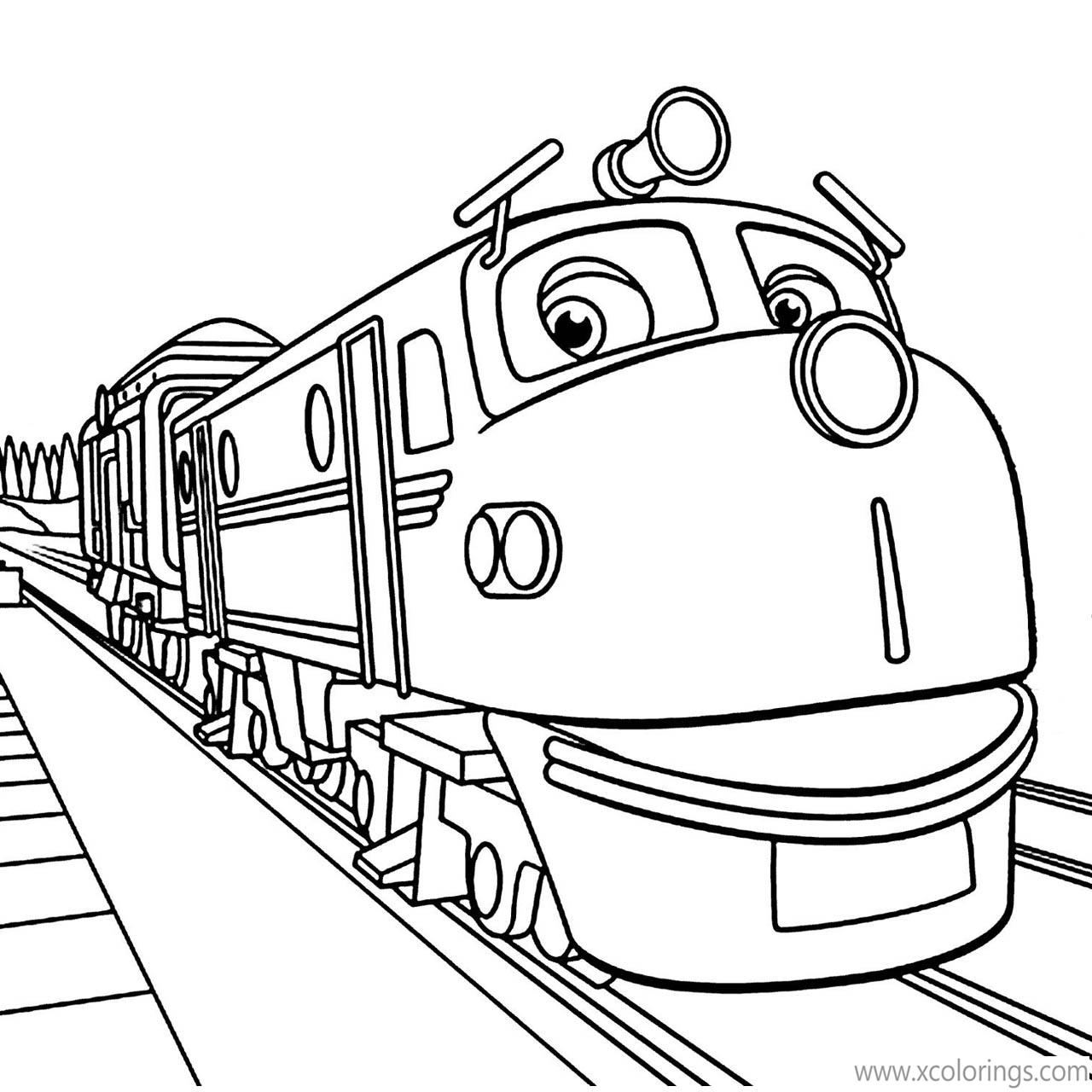 Chuggington Coloring Pages Wilson From America XColorings