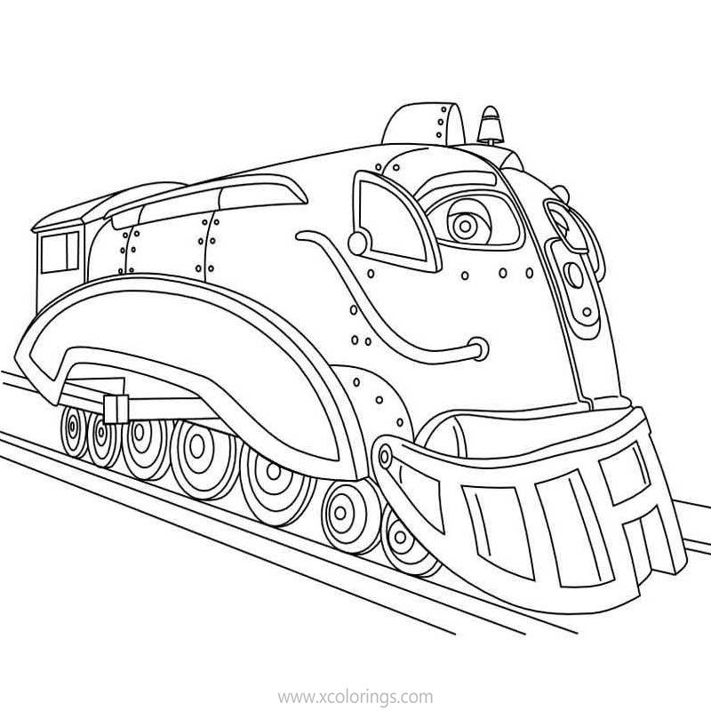 Free Chuggington Speedy Coloring Pages printable