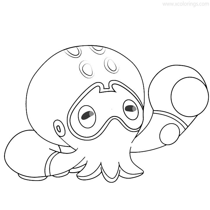 Free Clobbopus Pokemon Coloring Pages printable