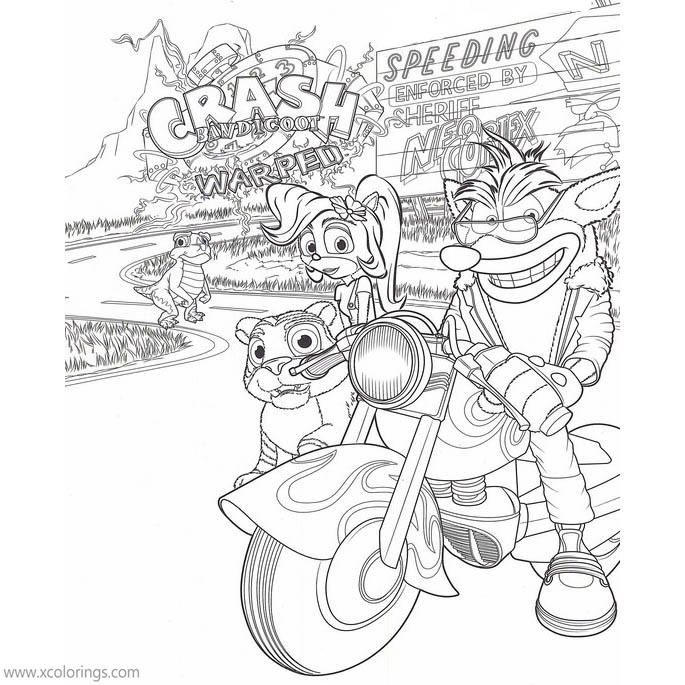 Featured image of post Character Crash Bandicoot Colouring Pages How to color crash bandicoot is an educational coloring game for both boys girls who like to color their favorite crash bandicoot coloring these characters as cartoon