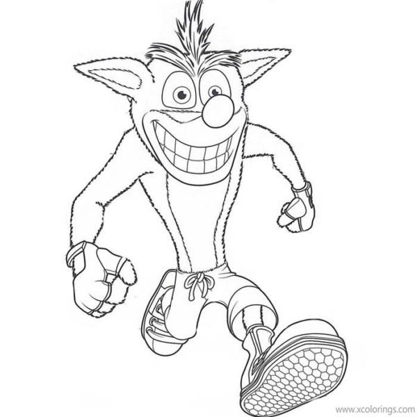 Crash Bandicoot Coloring Pages Free to Print - XColorings.com