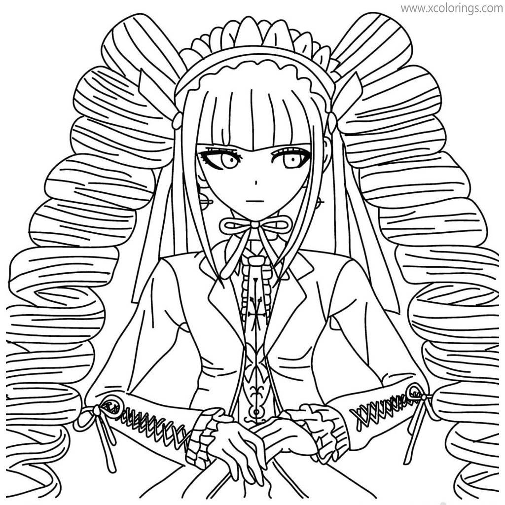 Kokichi Oma from Danganronpa Coloring Pages - XColorings.com