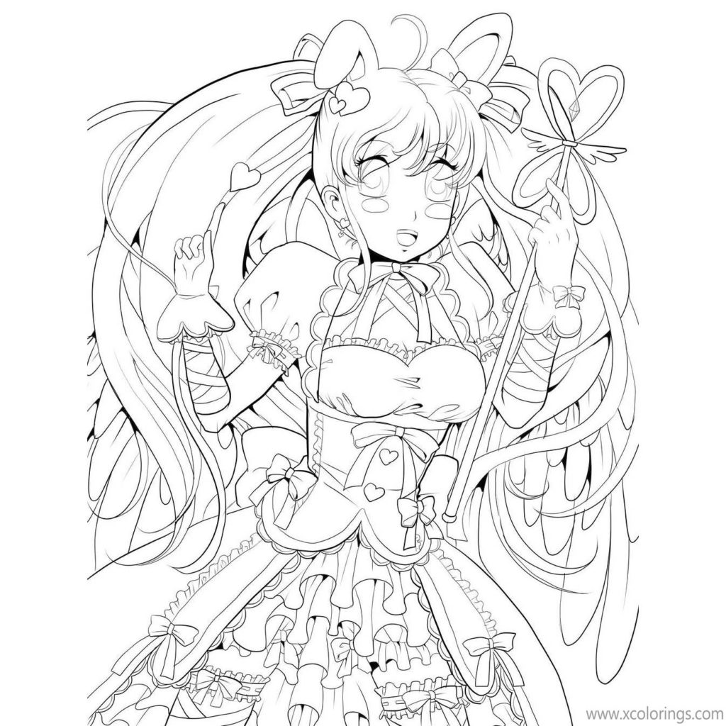Danganronpa Coloring Pages Junko Enoshima - XColorings.com