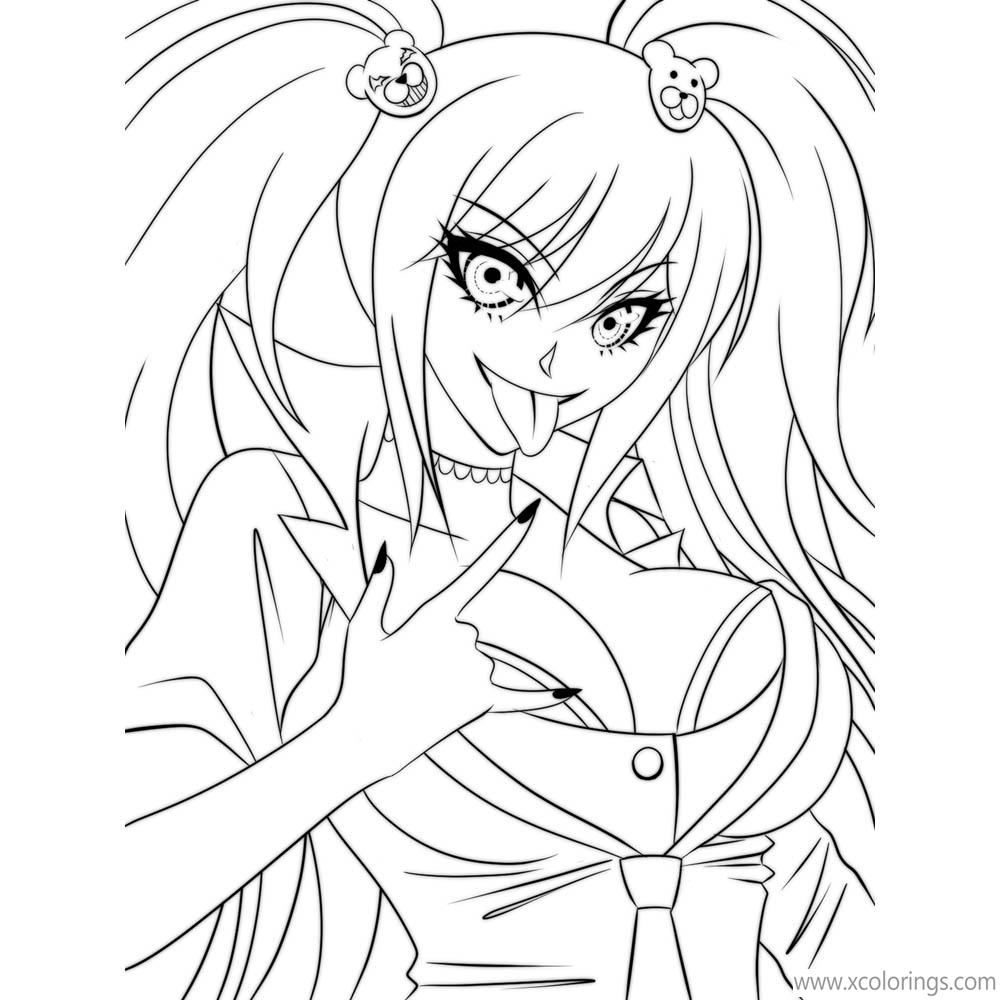 Danganronpa Coloring Pages Junko Enoshima by THEZH on DeviantArt