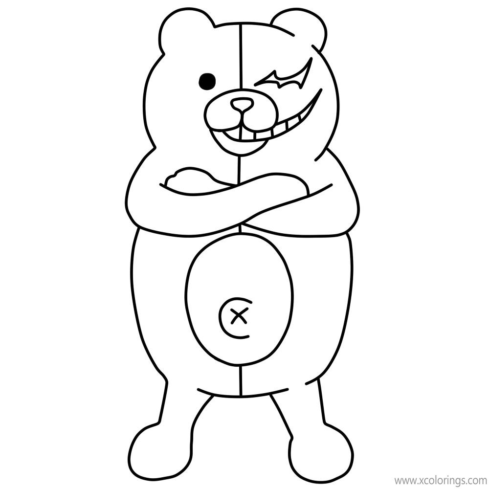 Danganronpa Coloring Pages Monokuma by elgranL on DeviantArt