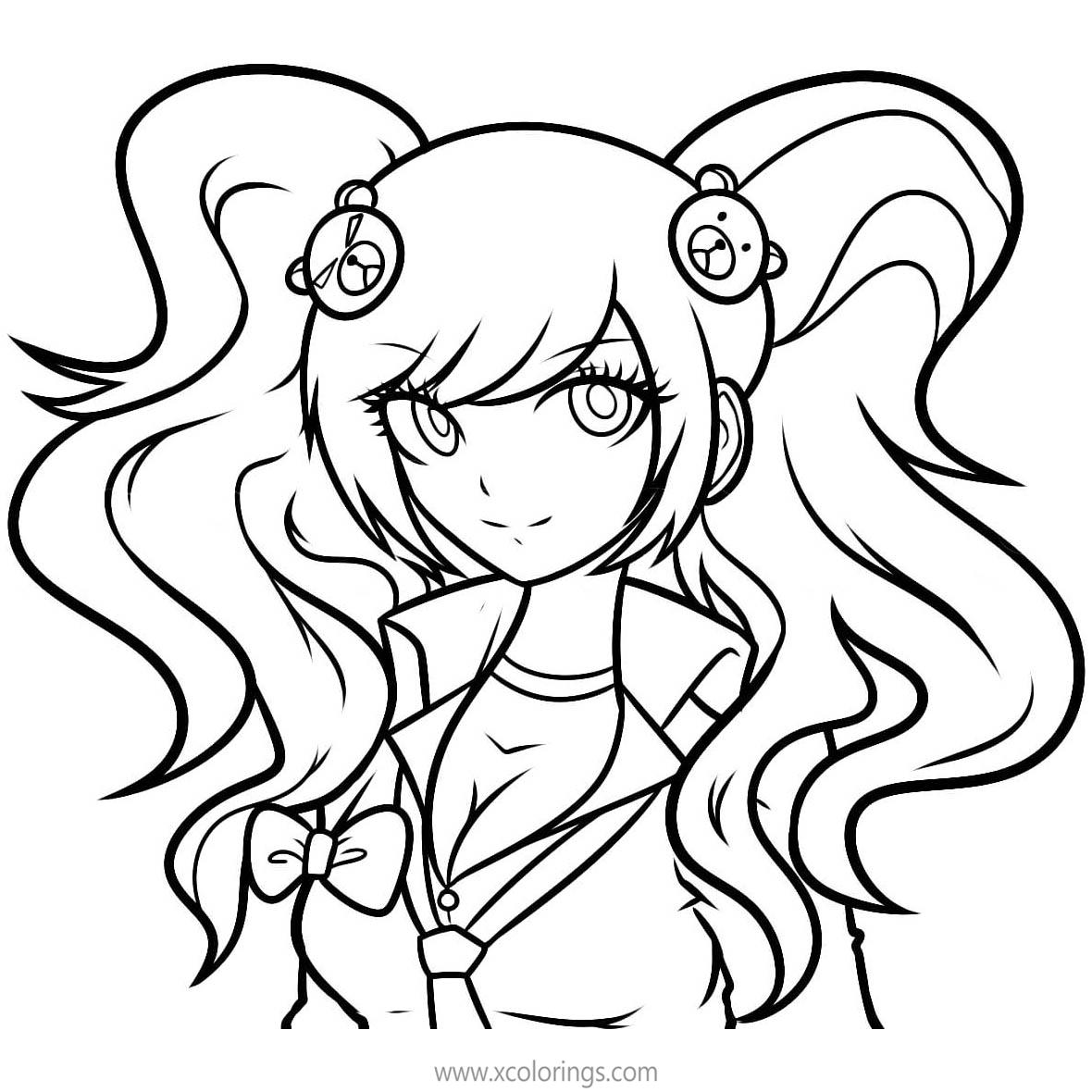 Danganronpa Junko Enoshima Coloring Pages - XColorings.com