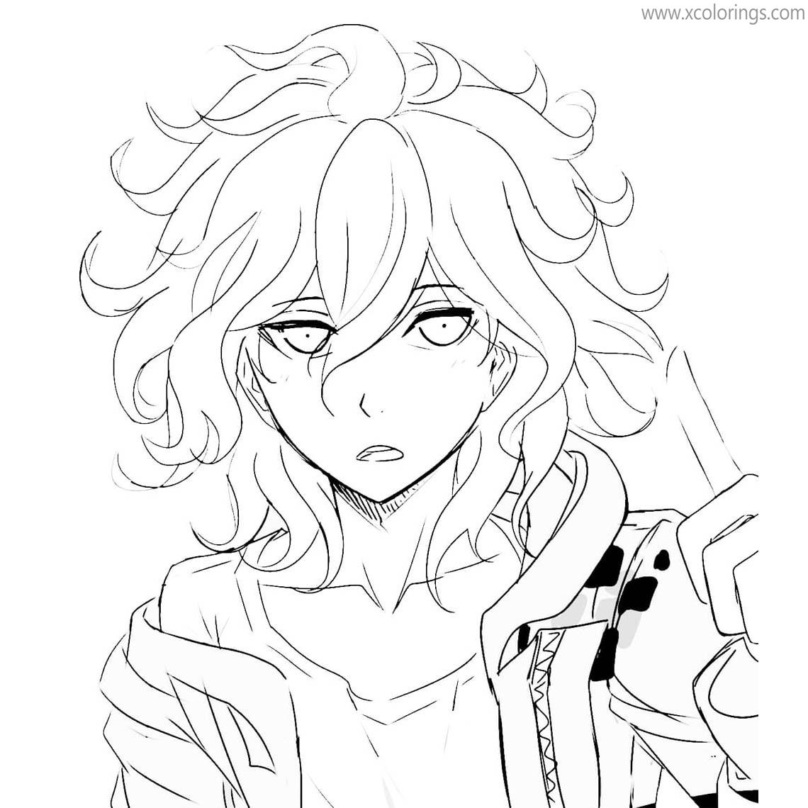 Danganronpa Nagito Komaeda Coloring Pages - XColorings.com