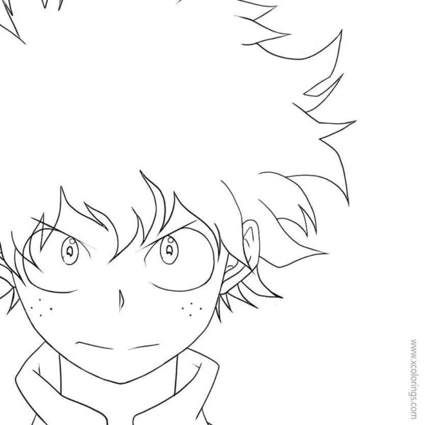 Deku Coloring Pages from My Hero Academia - XColorings.com