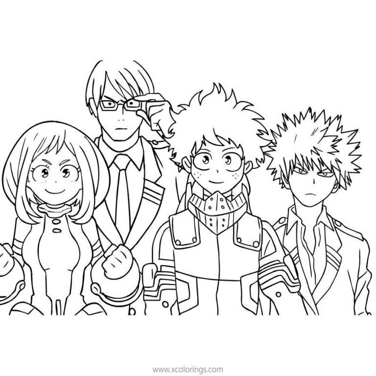 Deku Izuku Midoriya Coloring Pages - XColorings.com