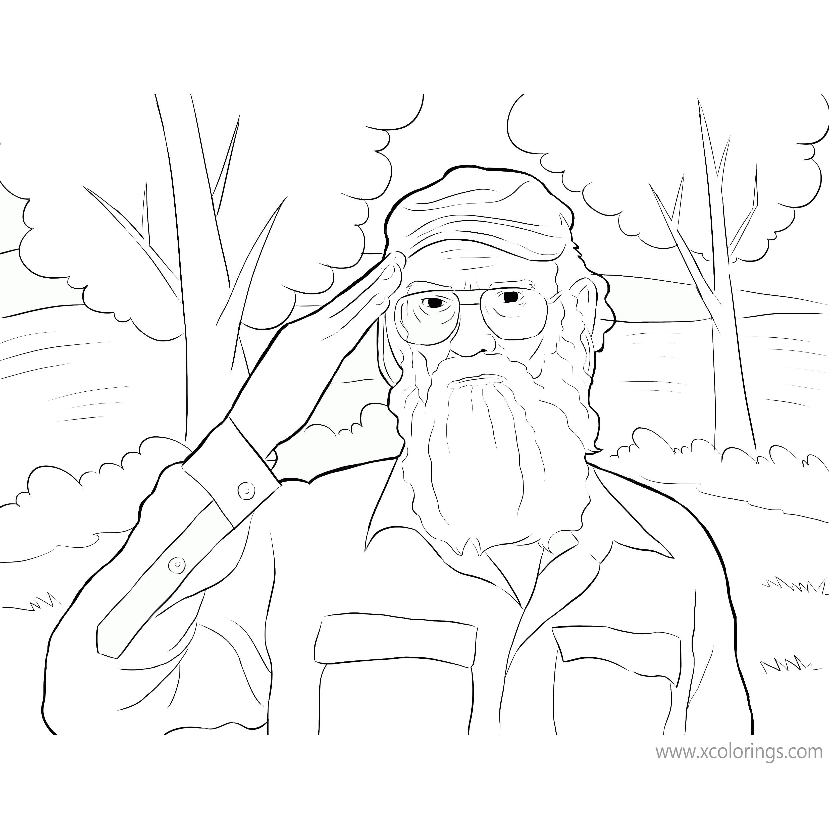 Free Duck Dynasty Coloring Pages Printable printable