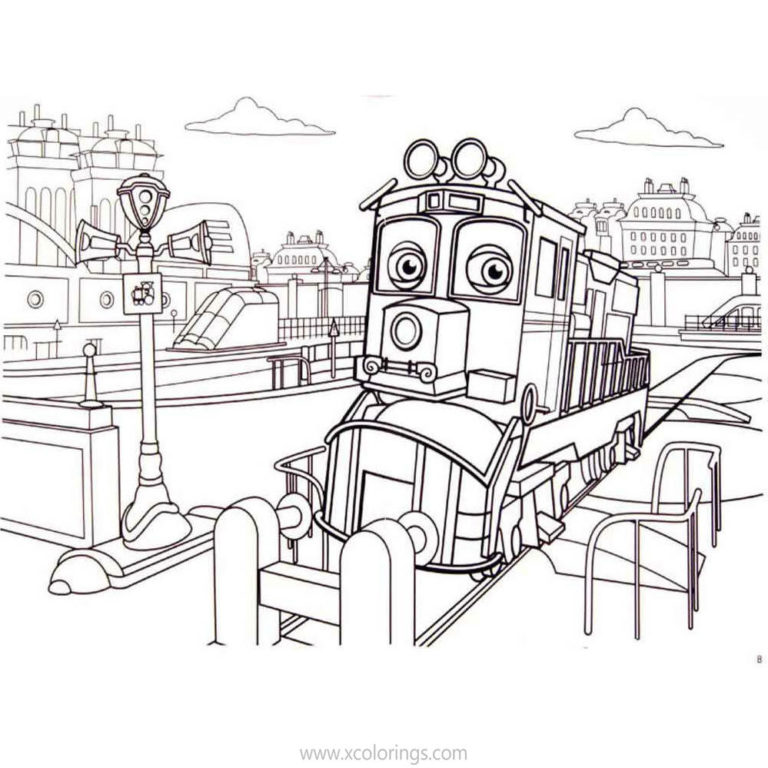 Chuggington Wilson Coloring Pages - Dunbar From Chuggington Coloring Pages 768x768 