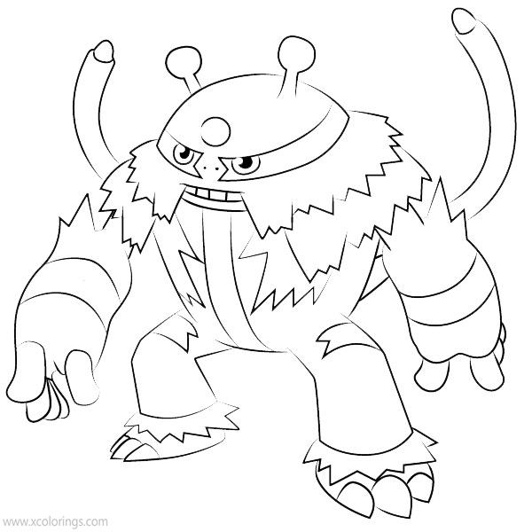 Free Electivire Pokemon Coloring Pages printable