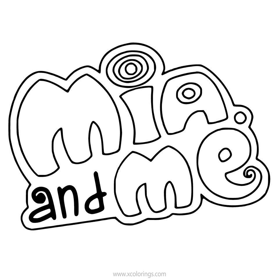Free Fairy Mia And Me Coloring Pages Logo printable