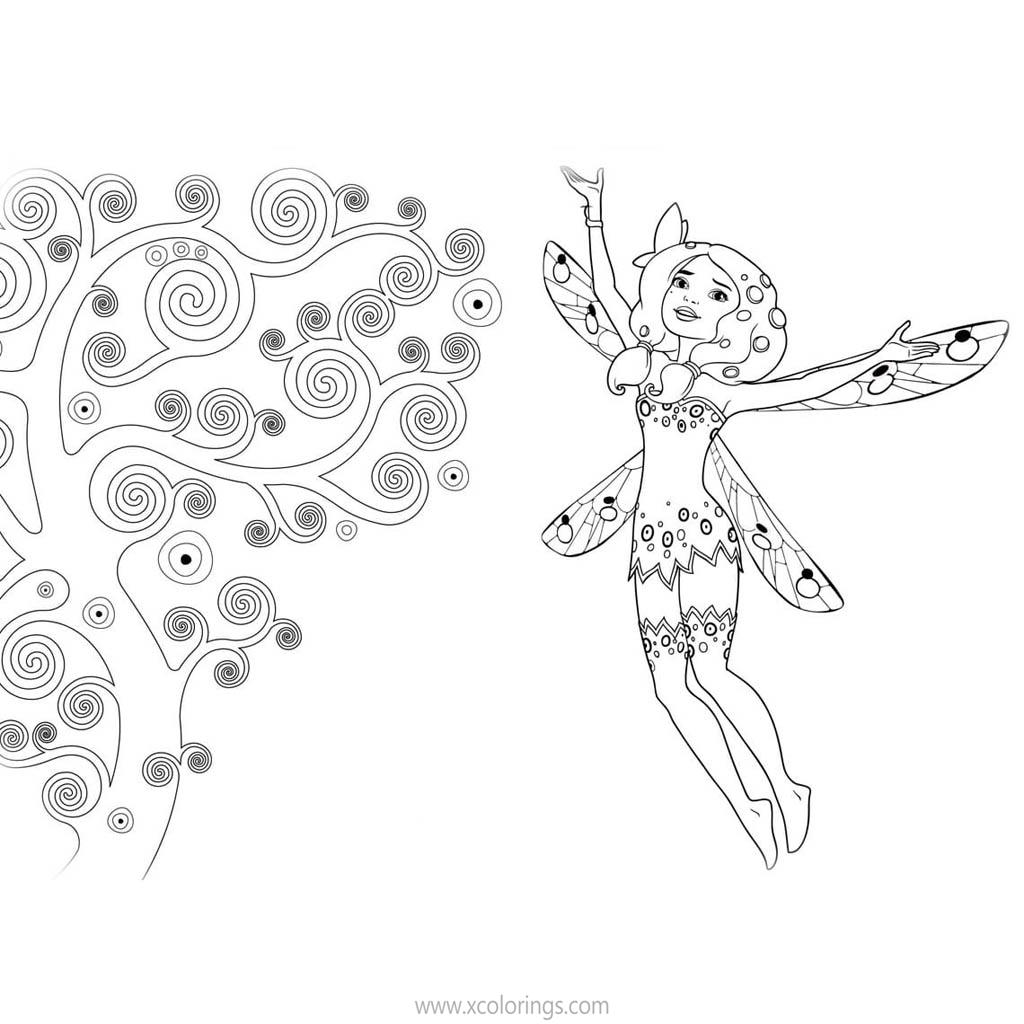 Free Fairy Mia And Me Coloring Pages printable