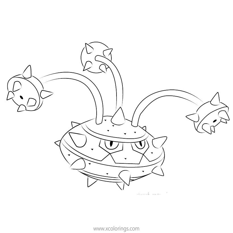 Free Ferrothorn Pokemon Coloring Pages printable