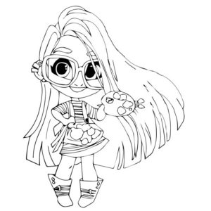 Hairdorables Character Coloring Pages Harmony - XColorings.com