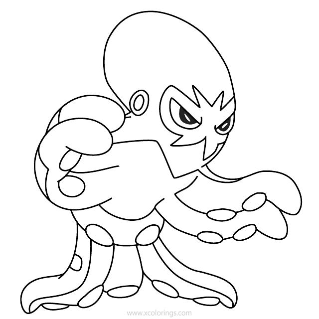 Free Grapploct Pokemon Coloring Pages printable