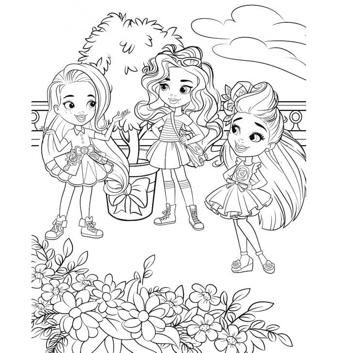 Free Hairdorables Characters Coloring Pages printable